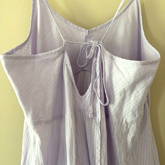 New J. Crew Soft Gauze Cotton Tiered Beach Dress Crinkle Light Purple Size M - Picture 11 of 11